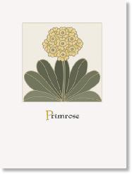 Birth Month Flower Print- March Primrose Decor Wildflower Graphics 