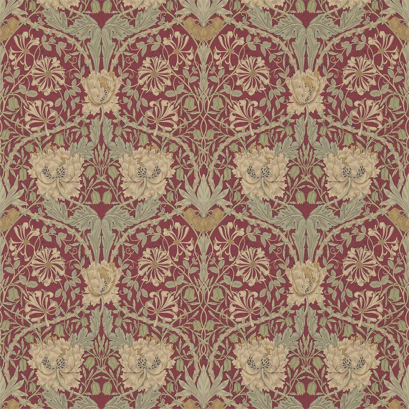 William Morris Honeysuckle and Tulip Wallpaper