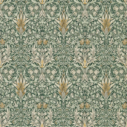 William Morris Snakeshead Wallpaper Decor Zoffany Forest/Thyme 